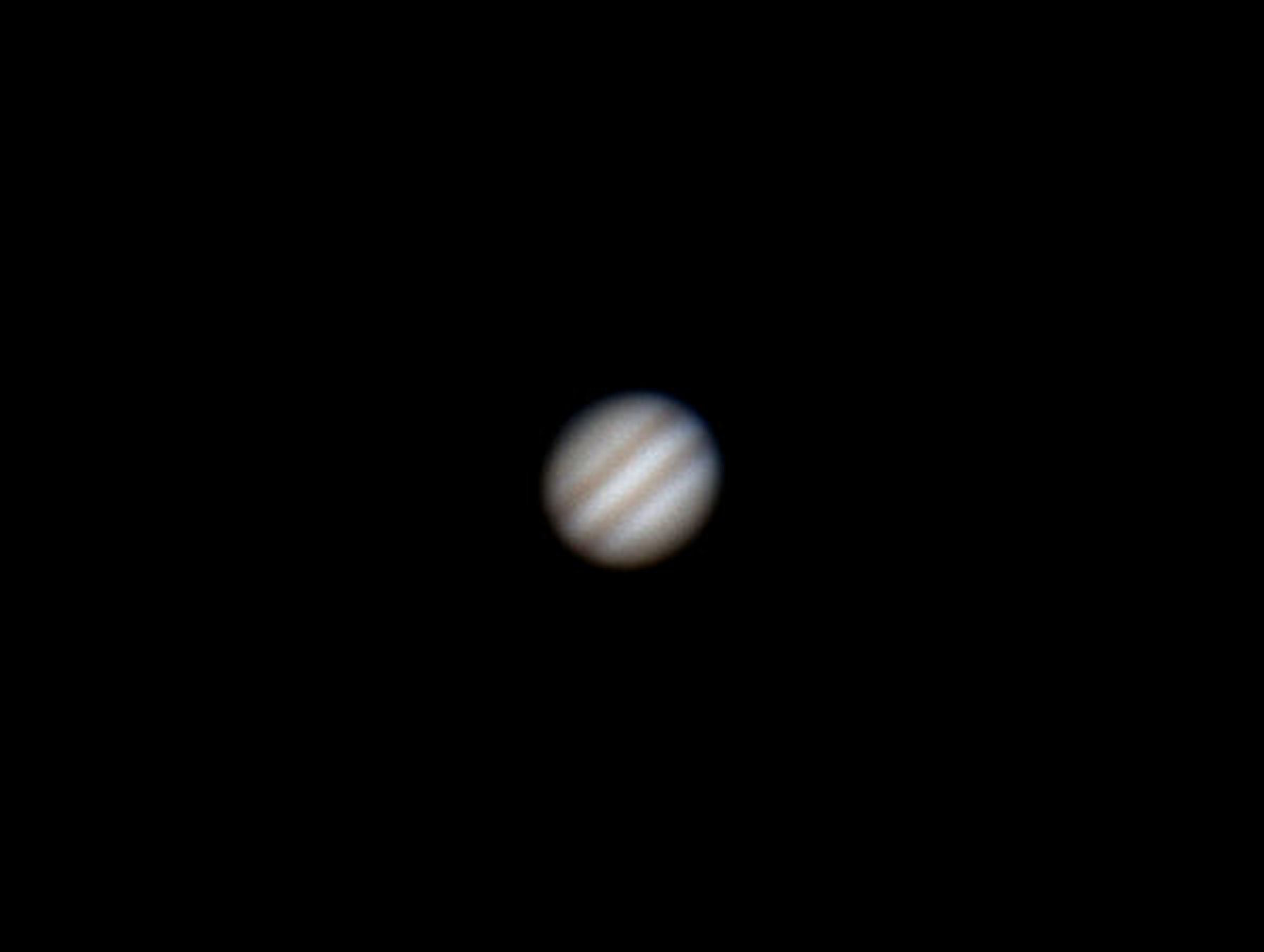 Jupiter. By Ken Kennedy. 23rd March 2015. 21.32UT. Canon EOS-100D 1/3 second: ISO-400. 